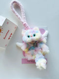 Rainbow Kitty Charm: Handmade Whimsical Cat Keychain