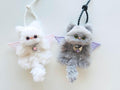 Butterfly Winged Kitten: Handmade Furry Bag Charm